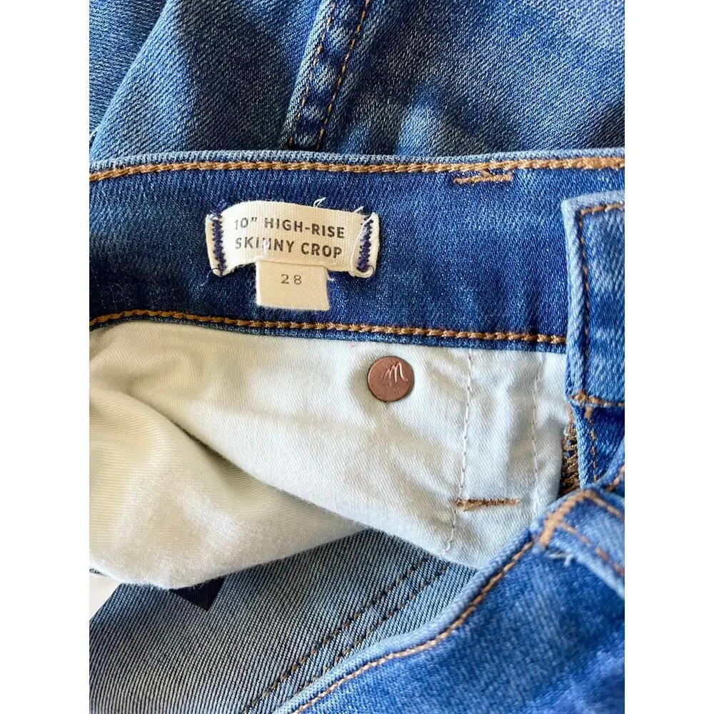 Madewell 10" High-Rise Skinny Crop Jeans: Button-Front TENCEL Denim Edition - Picture 8 of 9